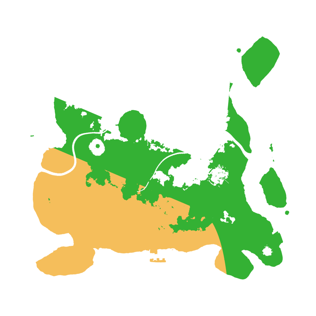 Biome Rust Map: Procedural Map, Size: 3000, Seed: 2631