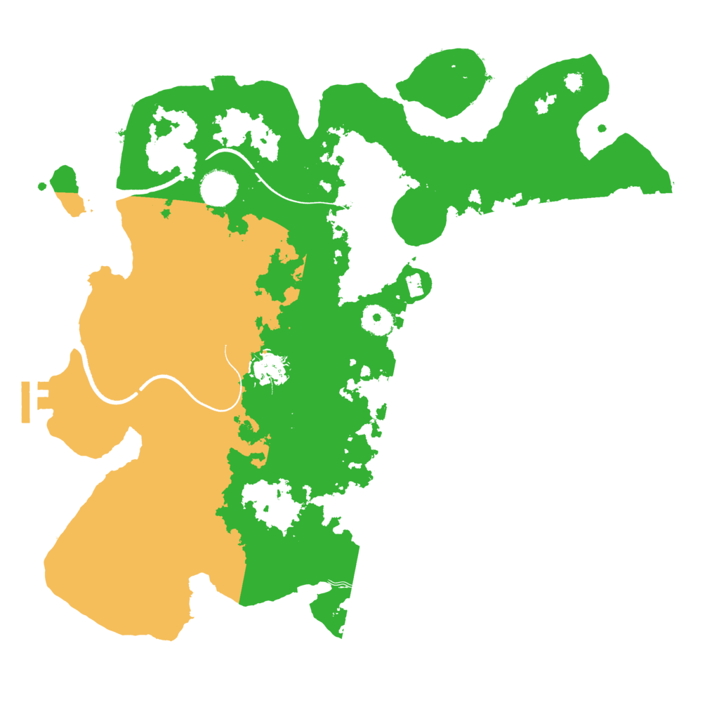 Biome Rust Map: Procedural Map, Size: 3500, Seed: 18377478