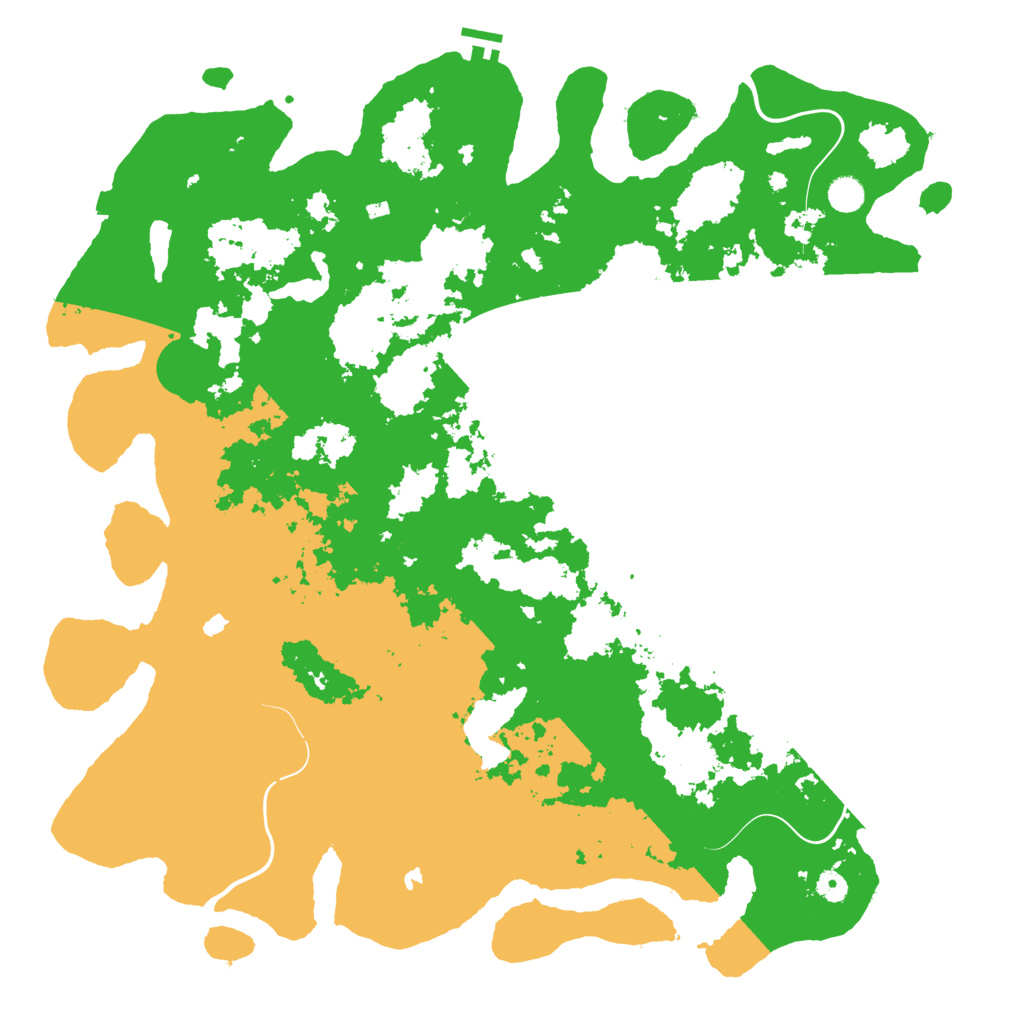 Biome Rust Map: Procedural Map, Size: 4999, Seed: 11270