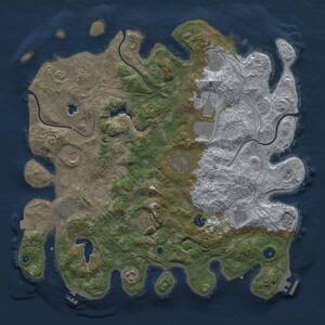 Thumbnail Rust Map: Procedural Map, Size: 4250, Seed: 628730786, 17 Monuments