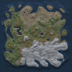 Thumbnail Rust Map: Procedural Map, Size: 4250, Seed: 73165, 15 Monuments