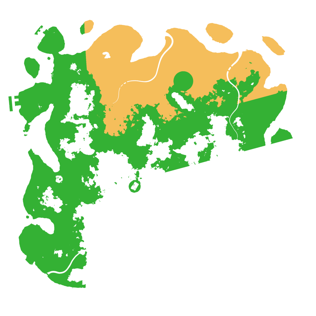 Biome Rust Map: Procedural Map, Size: 4250, Seed: 73165