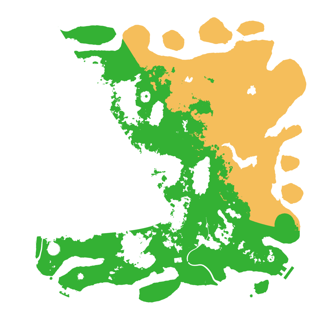 Biome Rust Map: Procedural Map, Size: 4500, Seed: 558913250