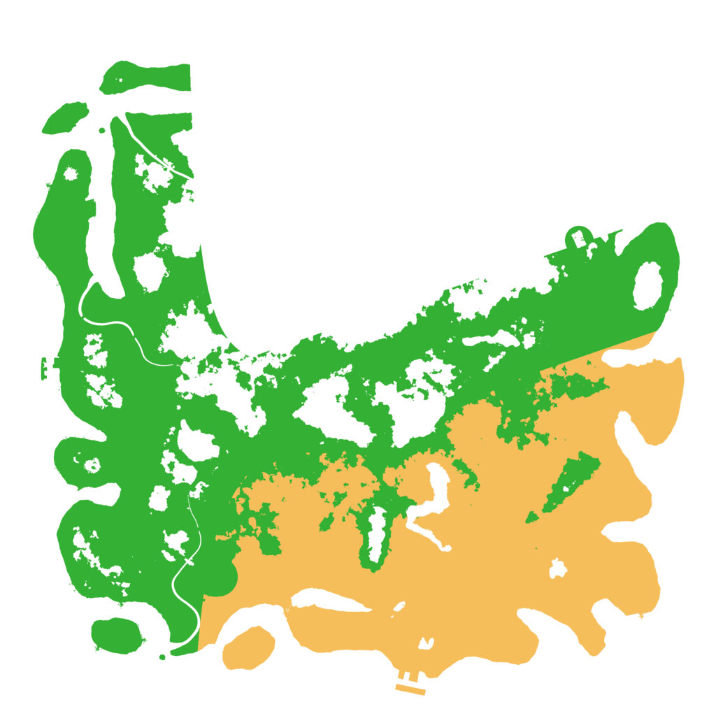 Biome Rust Map: Procedural Map, Size: 4800, Seed: 1615310470