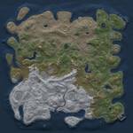 Thumbnail Rust Map: Procedural Map, Size: 4500, Seed: 1347728796, 16 Monuments
