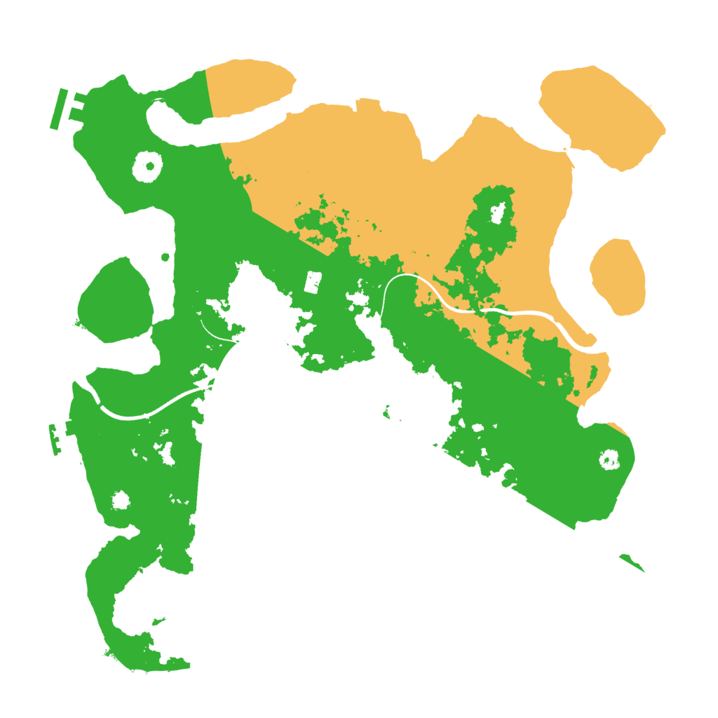 Biome Rust Map: Procedural Map, Size: 3500, Seed: 961181956