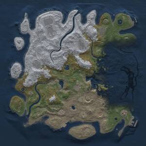 Thumbnail Rust Map: Procedural Map, Size: 4250, Seed: 1366823092, 15 Monuments