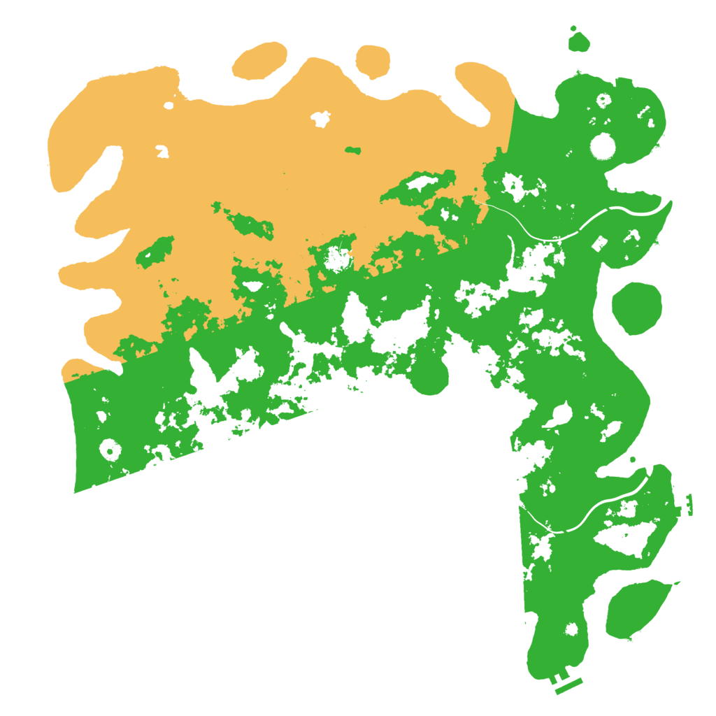 Biome Rust Map: Procedural Map, Size: 5000, Seed: 19335