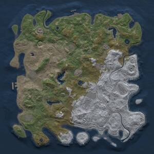 Thumbnail Rust Map: Procedural Map, Size: 4500, Seed: 111936089, 15 Monuments