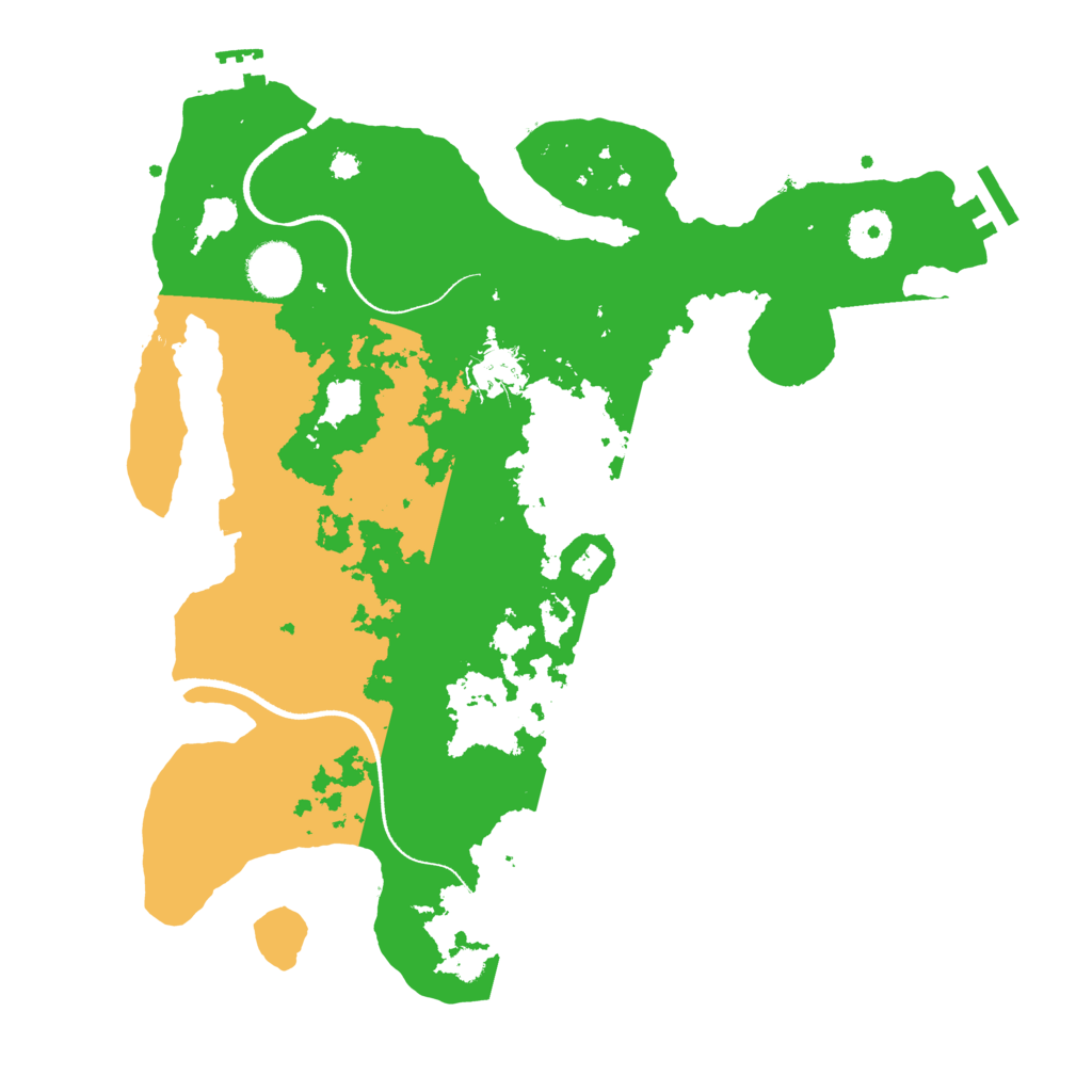 Biome Rust Map: Procedural Map, Size: 3500, Seed: 1458459518