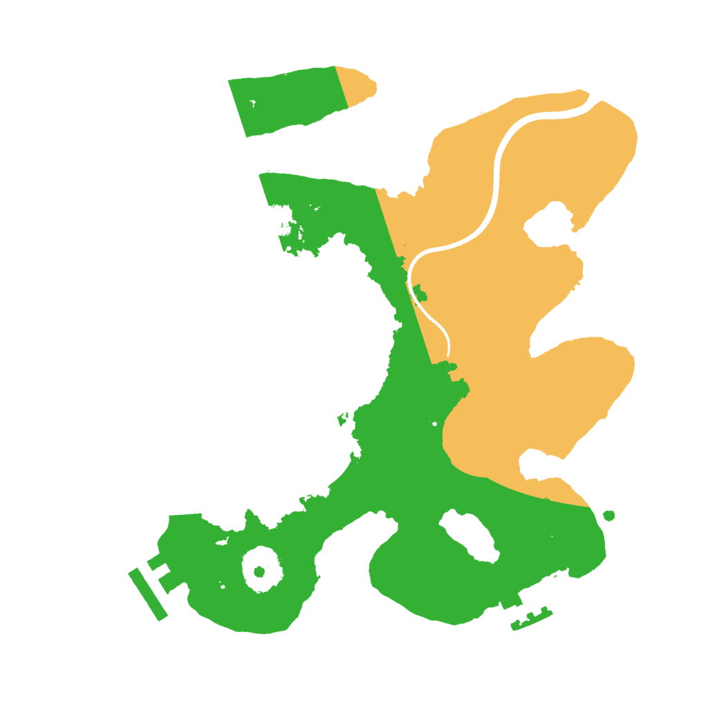 Biome Rust Map: Procedural Map, Size: 2500, Seed: 878976445