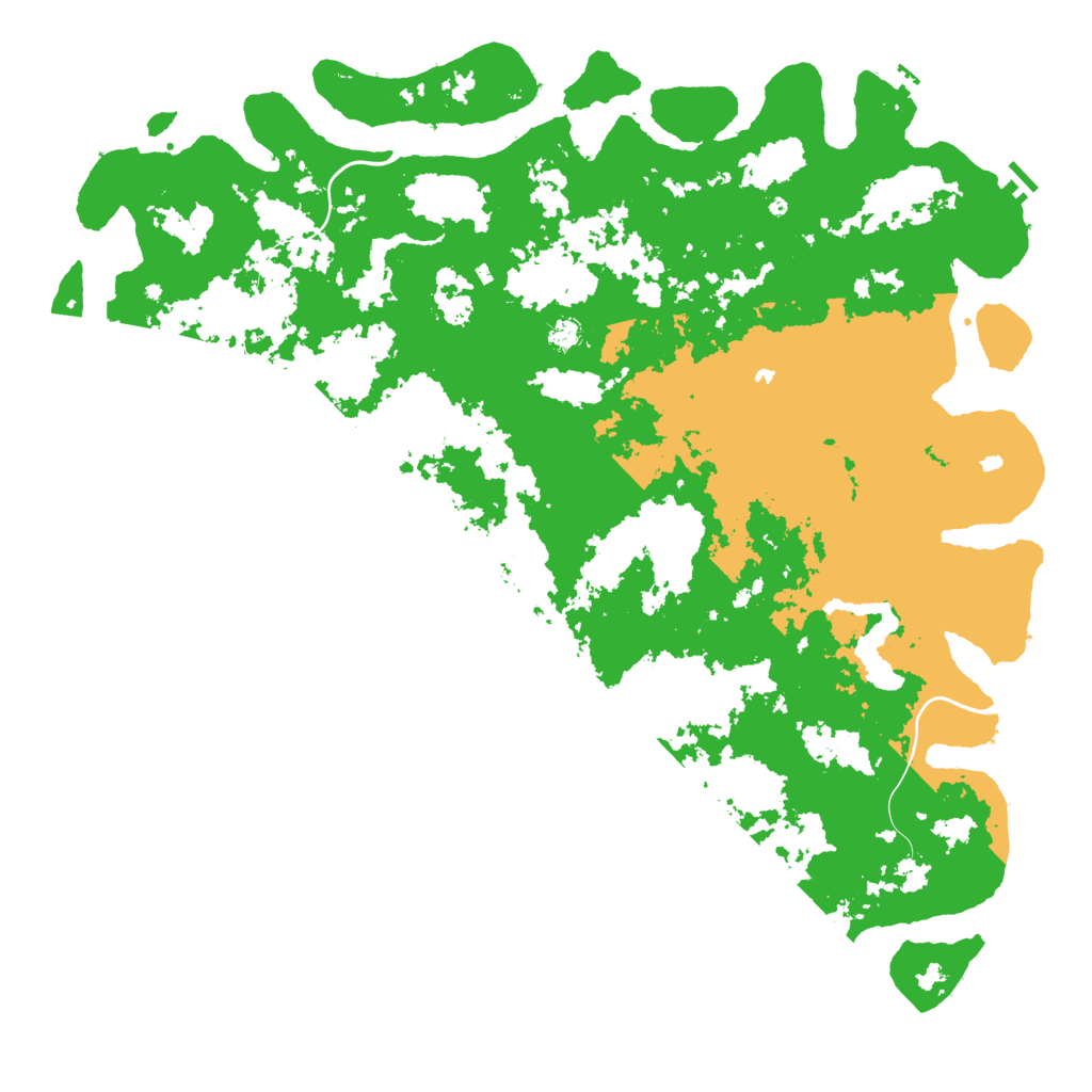 Biome Rust Map: Procedural Map, Size: 6000, Seed: 651505262
