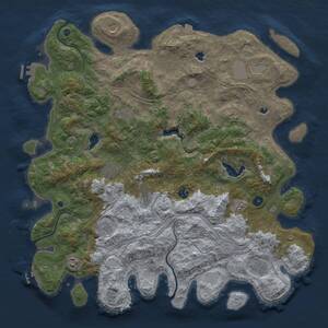 Thumbnail Rust Map: Procedural Map, Size: 4750, Seed: 2012774955, 17 Monuments