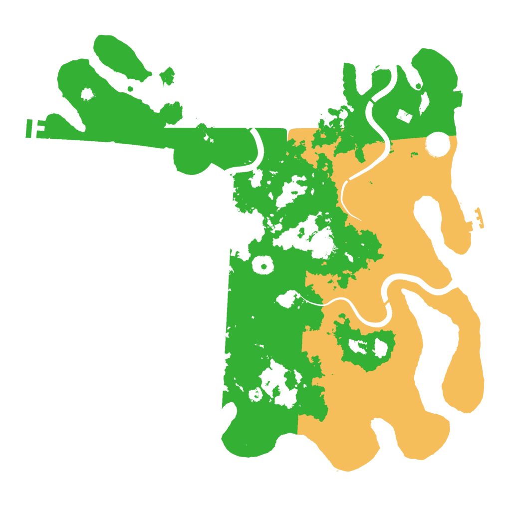 Biome Rust Map: Procedural Map, Size: 3700, Seed: 998149