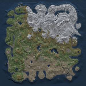 Thumbnail Rust Map: Procedural Map, Size: 4500, Seed: 1919795553, 16 Monuments