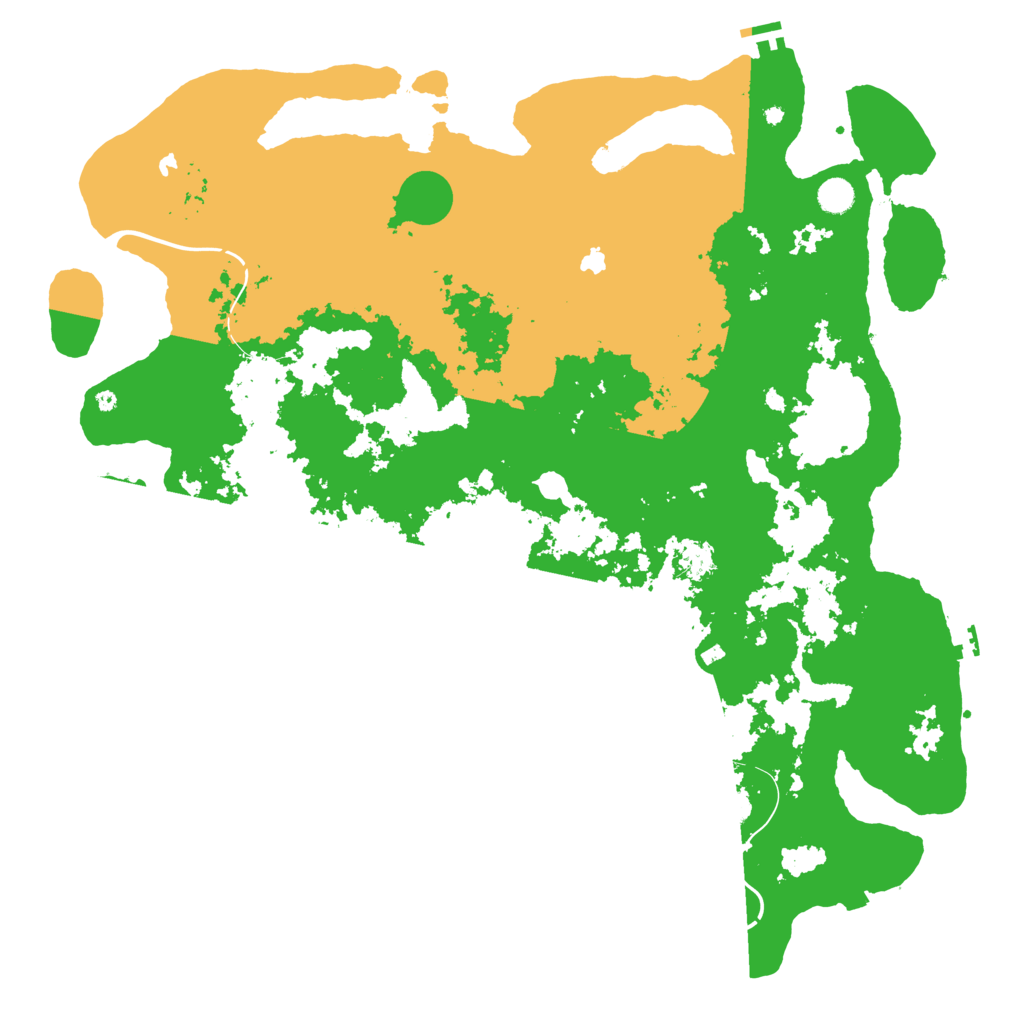 Biome Rust Map: Procedural Map, Size: 5000, Seed: 37868611