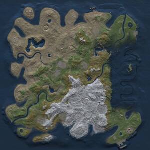 Thumbnail Rust Map: Procedural Map, Size: 4500, Seed: 839287172, 16 Monuments