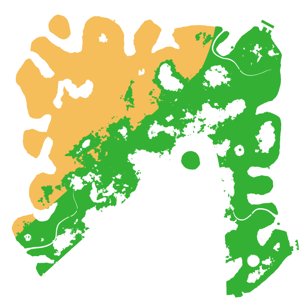 Biome Rust Map: Procedural Map, Size: 4500, Seed: 839287172