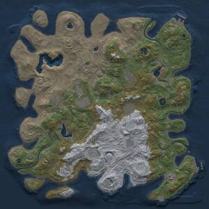 Thumbnail Rust Map: Procedural Map, Size: 4500, Seed: 839287172, 17 Monuments