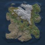 Thumbnail Rust Map: Procedural Map, Size: 3100, Seed: 1590393435, 11 Monuments
