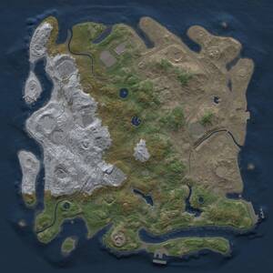 Thumbnail Rust Map: Procedural Map, Size: 4250, Seed: 66753703, 15 Monuments