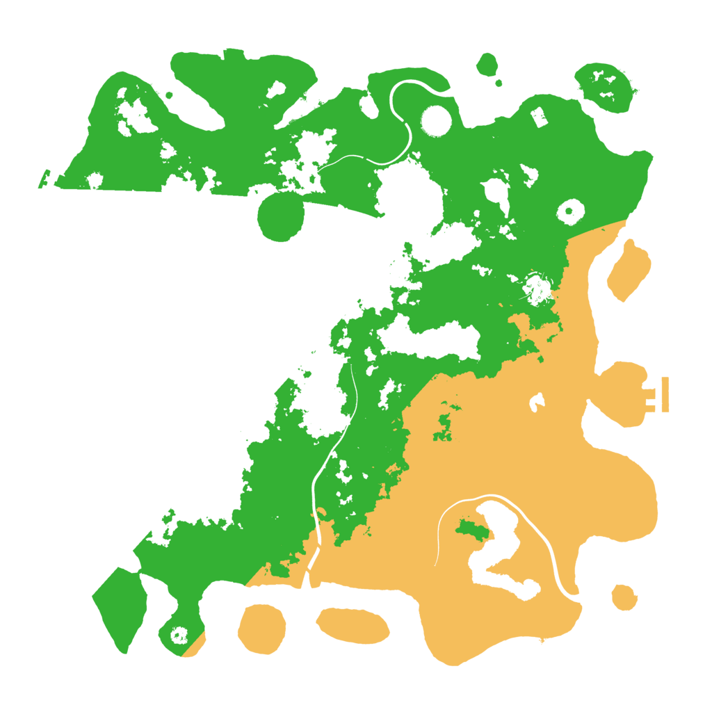 Biome Rust Map: Procedural Map, Size: 4096, Seed: 3486489