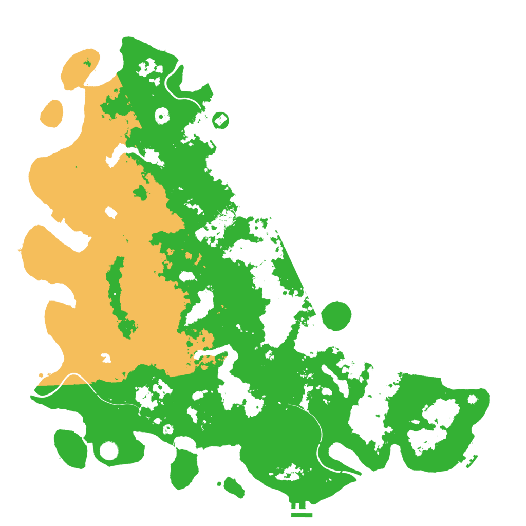 Biome Rust Map: Procedural Map, Size: 5000, Seed: 438769584