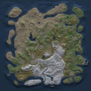 Thumbnail Rust Map: Procedural Map, Size: 4250, Seed: 1609086433, 15 Monuments