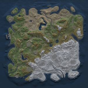 Thumbnail Rust Map: Procedural Map, Size: 4250, Seed: 1218257016, 15 Monuments