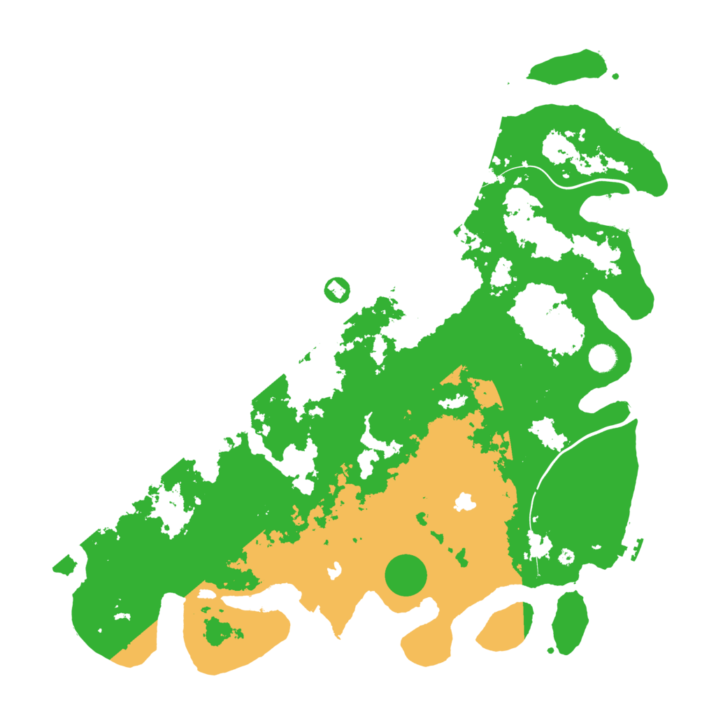 Biome Rust Map: Procedural Map, Size: 4500, Seed: 135619984