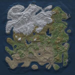 Thumbnail Rust Map: Procedural Map, Size: 4250, Seed: 850404299, 15 Monuments