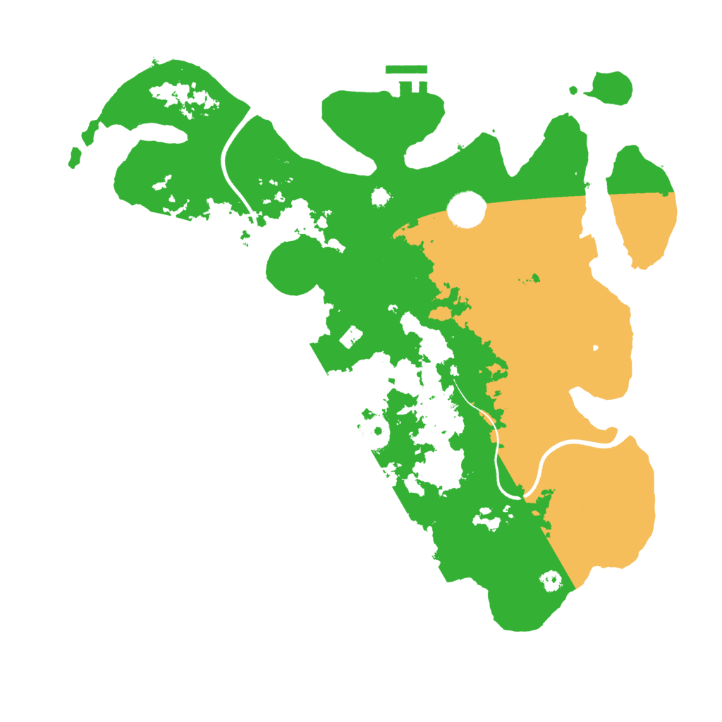 Biome Rust Map: Procedural Map, Size: 3500, Seed: 957090248