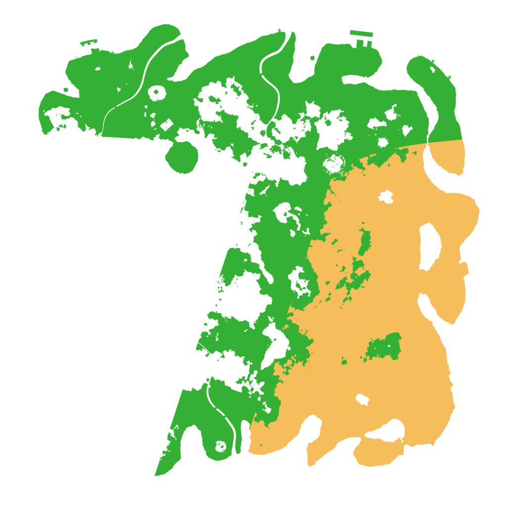 Biome Rust Map: Procedural Map, Size: 4500, Seed: 364075535