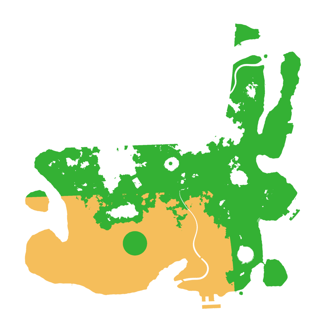 Biome Rust Map: Procedural Map, Size: 3500, Seed: 463724213