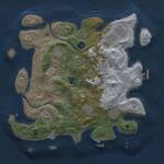 Thumbnail Rust Map: Procedural Map, Size: 3500, Seed: 104297257, 15 Monuments