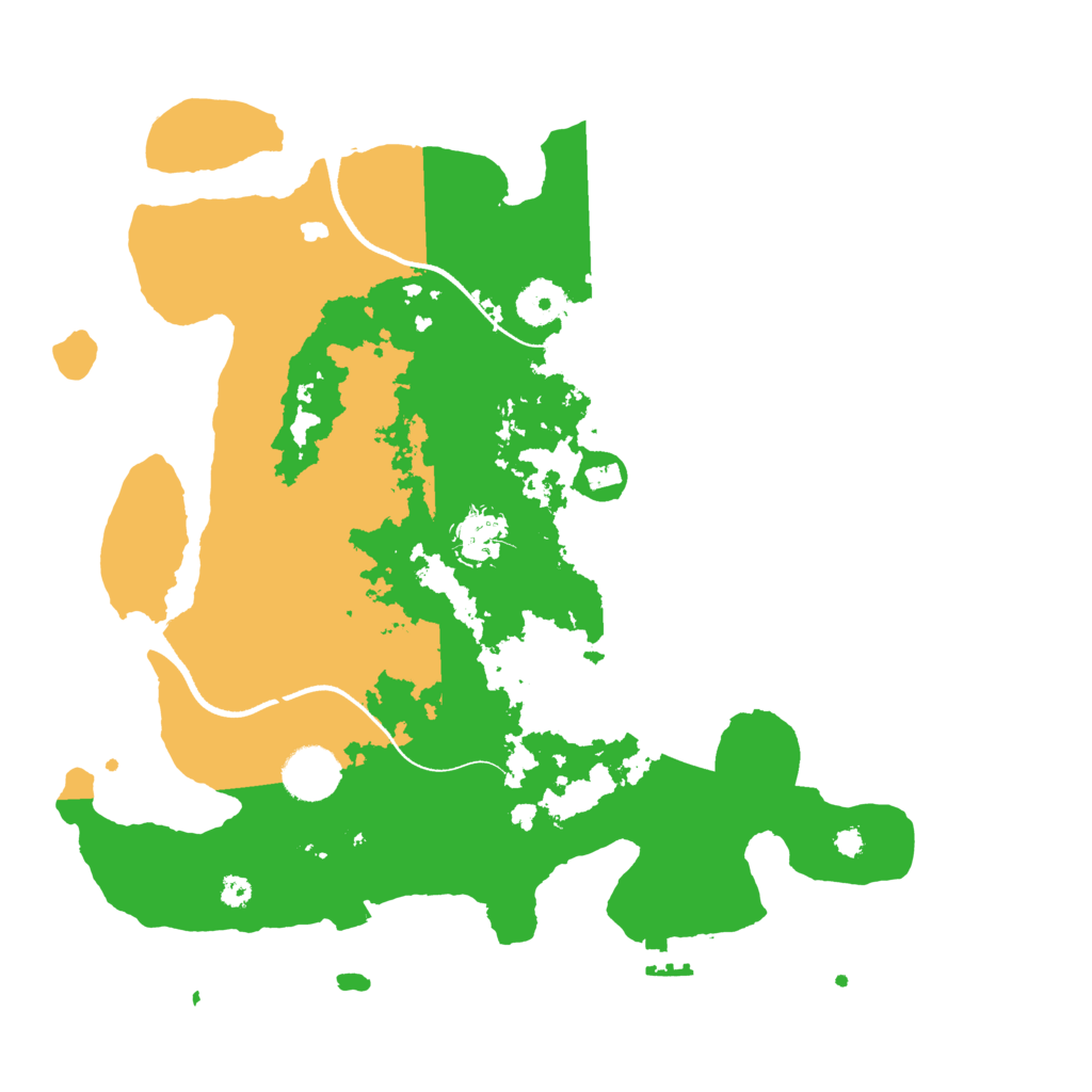 Biome Rust Map: Procedural Map, Size: 3500, Seed: 104297257
