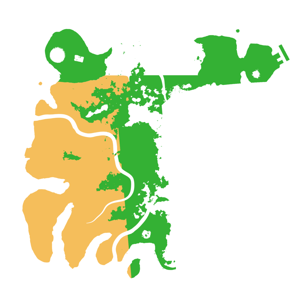 Biome Rust Map: Procedural Map, Size: 3500, Seed: 1317466038