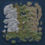 Thumbnail Rust Map: Procedural Map, Size: 4450, Seed: 26222, 14 Monuments