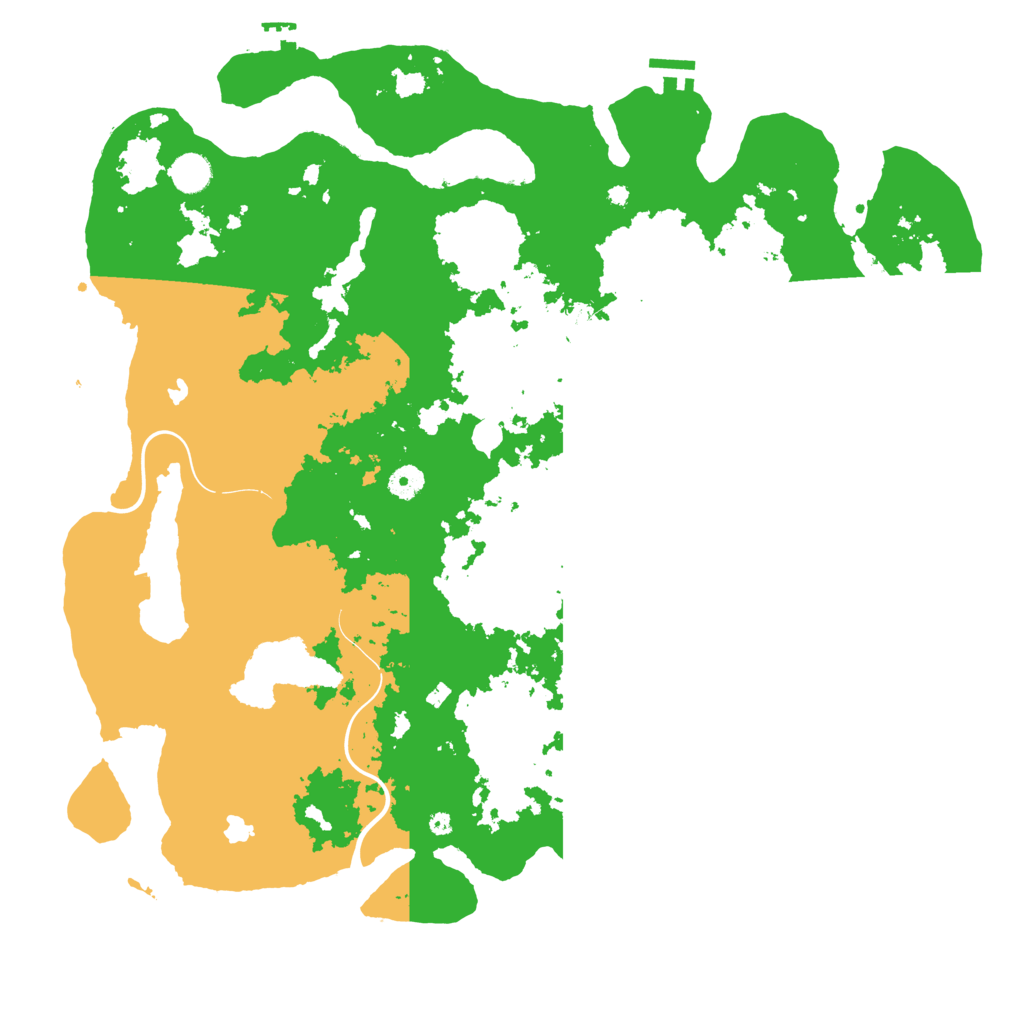 Biome Rust Map: Procedural Map, Size: 4500, Seed: 1052025