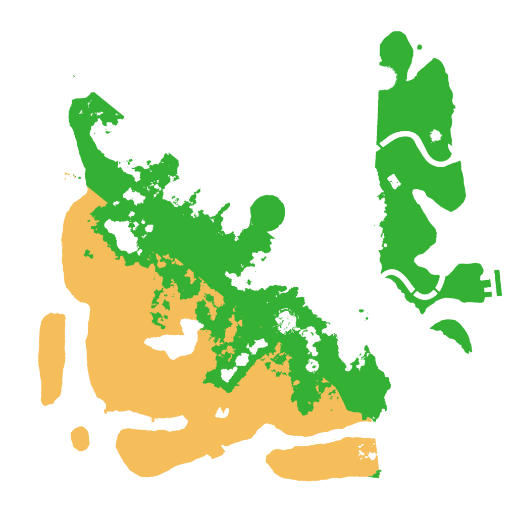 Biome Rust Map: Procedural Map, Size: 4000, Seed: 488219847