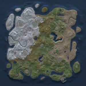 Thumbnail Rust Map: Procedural Map, Size: 4250, Seed: 407575866, 15 Monuments