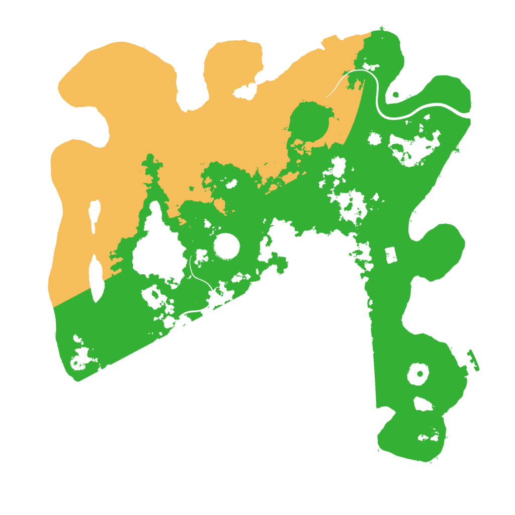 Biome Rust Map: Procedural Map, Size: 3500, Seed: 20322743