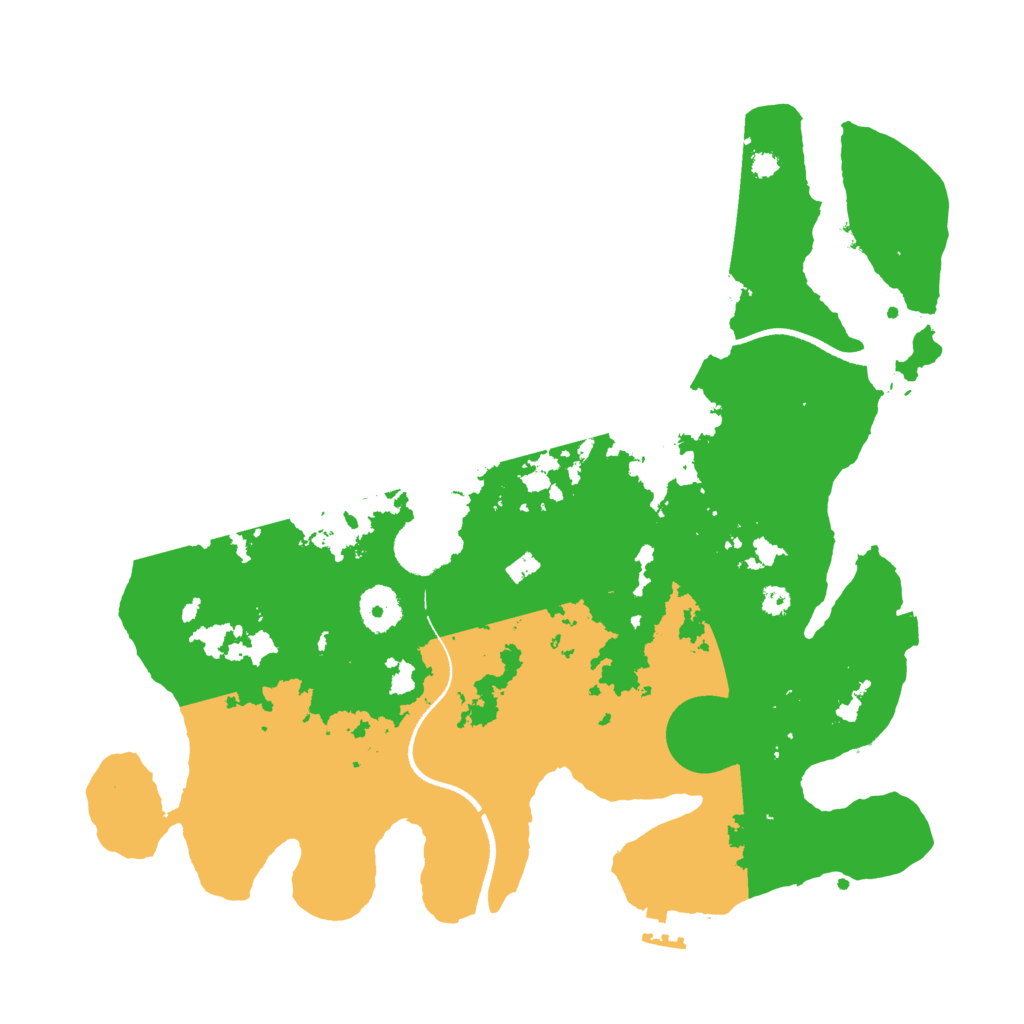 Biome Rust Map: Procedural Map, Size: 3500, Seed: 162253309