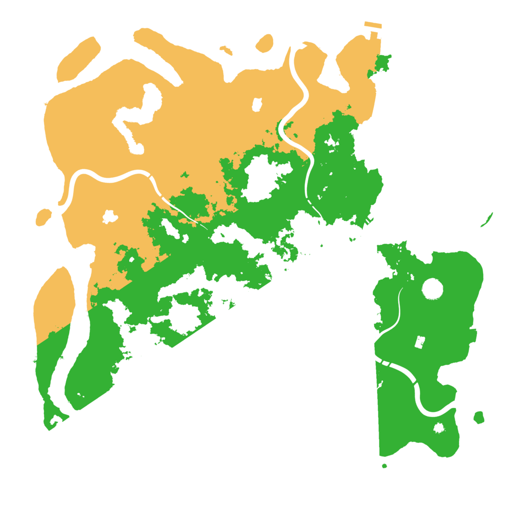 Biome Rust Map: Procedural Map, Size: 4500, Seed: 32611414