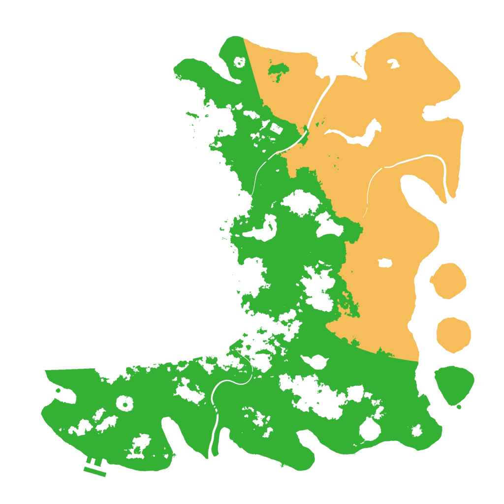 Biome Rust Map: Procedural Map, Size: 4500, Seed: 49226917