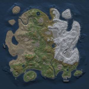 Thumbnail Rust Map: Procedural Map, Size: 3500, Seed: 1476012673, 12 Monuments