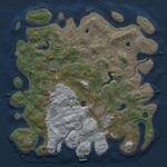 Thumbnail Rust Map: Procedural Map, Size: 4500, Seed: 338916014, 16 Monuments