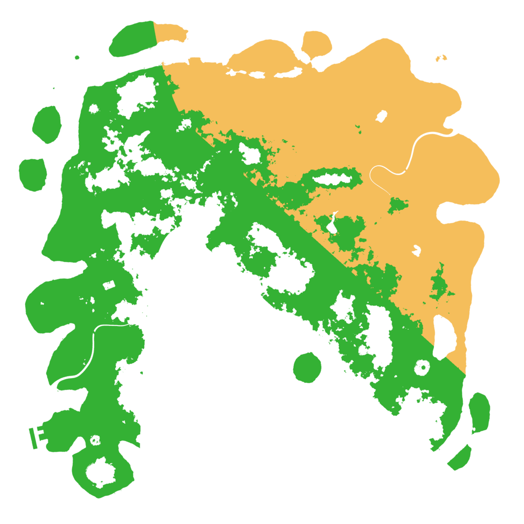 Biome Rust Map: Procedural Map, Size: 5000, Seed: 201597579