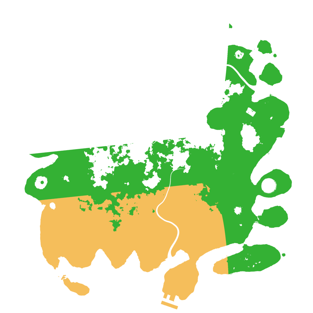 Biome Rust Map: Procedural Map, Size: 3700, Seed: 240974063