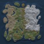 Thumbnail Rust Map: Procedural Map, Size: 4000, Seed: 226961829, 14 Monuments